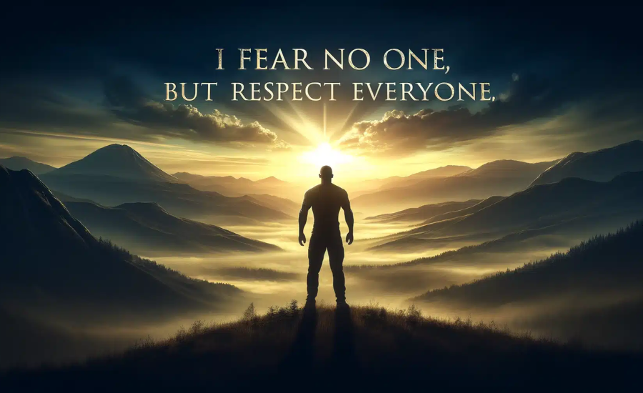 i fear no one, but respect everyone. - tymoff